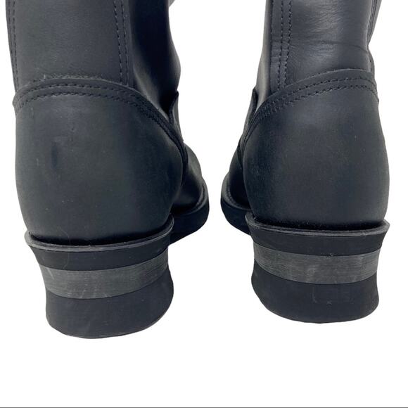 Frye Tall Engineer Boots 15R Black Leather Women’s Size 5 1/2 New With Tags - Picture 7 of 14